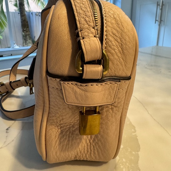 J.Crew Signet Bag Italian Pale Pink Leather Crossbody - Picture 13 of 17